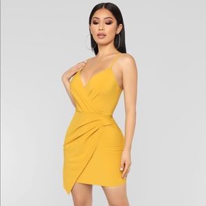 Mustard Mini Dress - FashionNova